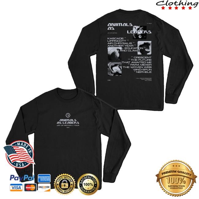 Animals As Leaders Merch Joy Of Motion Tour Unisex Sweatshirt