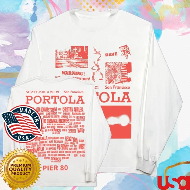 Portola Music Festival Warning Hoodie, Sweatshirt