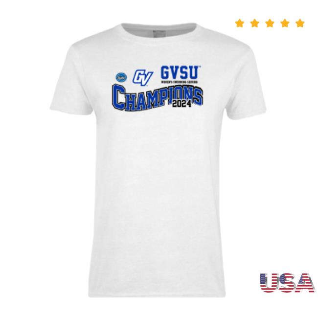 Original Womens White Short Sleeve Classic Shirt - 2024 Gliac Women's Swim And Dive Champions