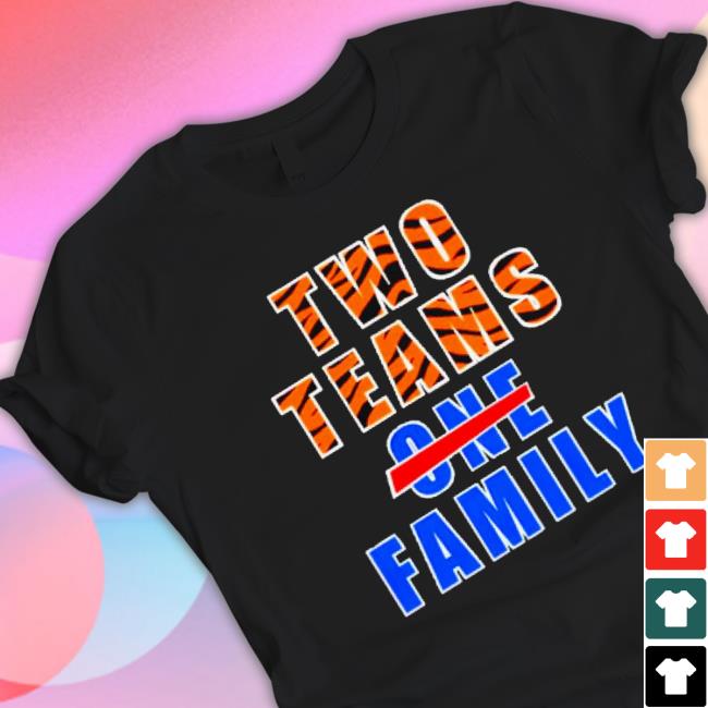 Cincinnati Bengals Vs Buffalo Bills Two Teams One Family Sweatshirt