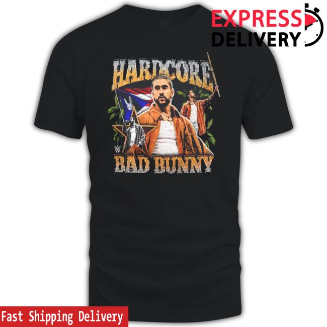 Black Bad Bunny Hardcore Shirt
