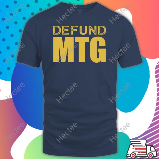 Dara Faye Wearing Defund Mtg Shirt