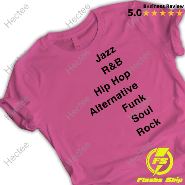 Robert Glasper Wearing Jazz R&B Hip Hop Alternatvie Funk Soul Rock Shirts