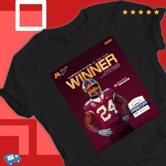 Minnesota Golden Gophers Mohamed Ibrahim Comeback Players Of The Year Winner Sweater