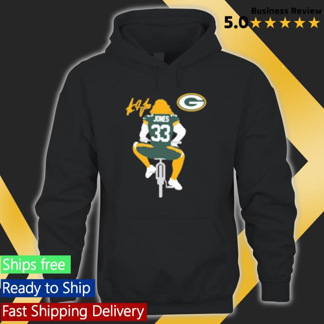 Green Bay Packers Aaron Jones Green Sweaters