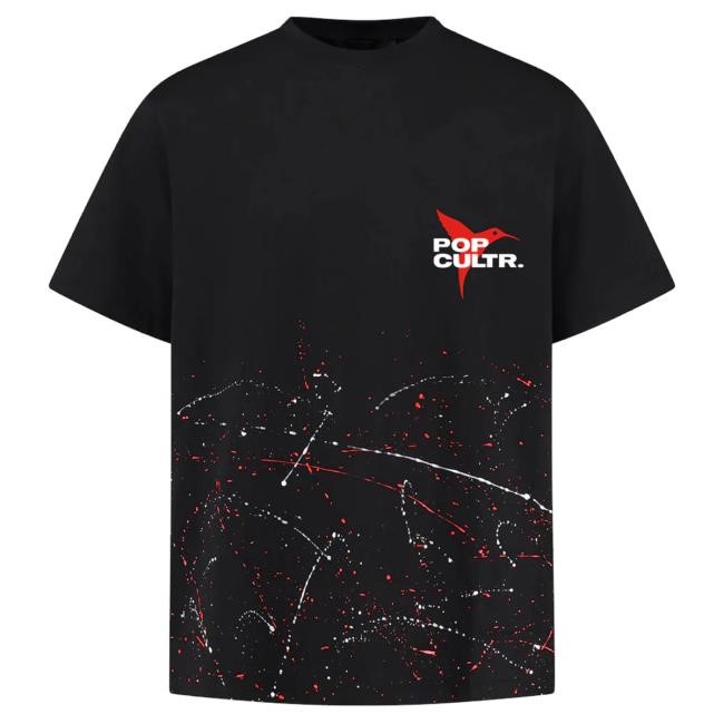 Official Pop Cultr Store Pop Cultr. X Ushuaïa Black Hooded Sweatshirt