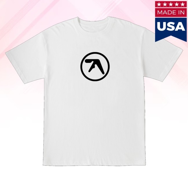Aphex Twin Merch Aphex Logo White Long Sleeve Shirt