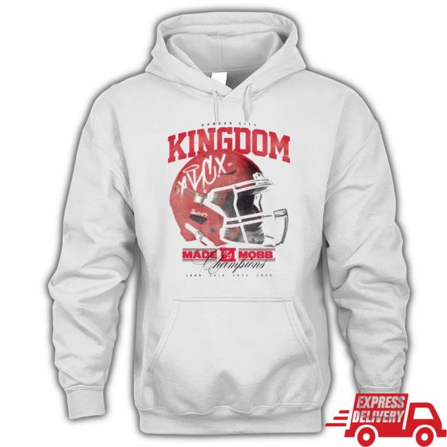 Original Kansas City Kingdom Helmet Made Mobb Champions 4X Long Sleeve Tee