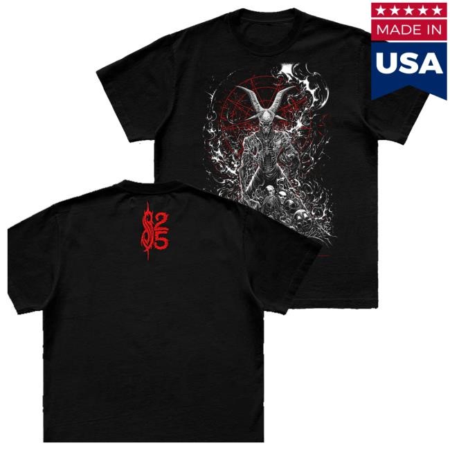 Official Slipknot Merch Store 2024 Tour Glasgow Tee