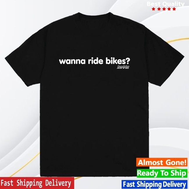 Lo-Fi Store Merch Wanna Ride Bikes Crewneck Sweatshirt Black