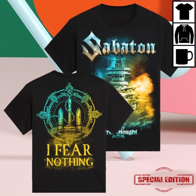 Official Sabaton Store Merch I Fear Nothing Hoodie