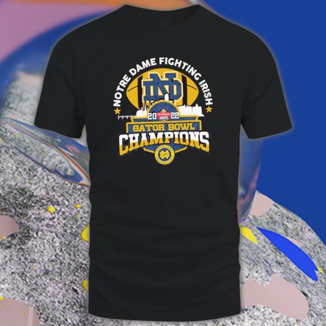 Notre Dame Fighting Irish 2022 Gator Bowl Champions Hooded Sweatshirt