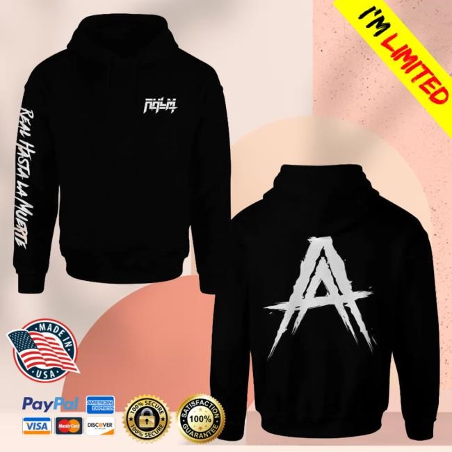 Anuel Aa Merch Black Doble A Deluxe Hooded Sweatshirt