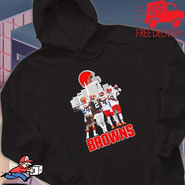 Cleveland Browns Nick Chubb Amari Cooper Deshaun Watson And Jacoby Brissett Signatures Tee Shirt