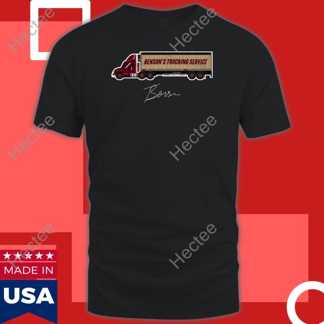 Trey Benson College Trucking Service Wht T Shirt