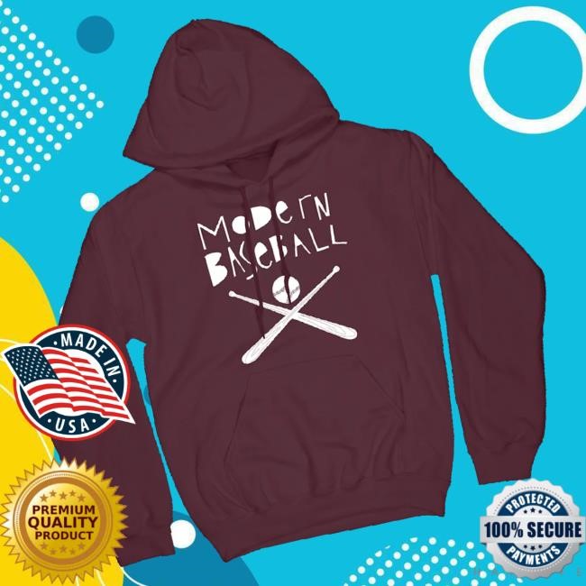 Official Modern Baseball Merch Baseball Bat Classic Shirt Maroon