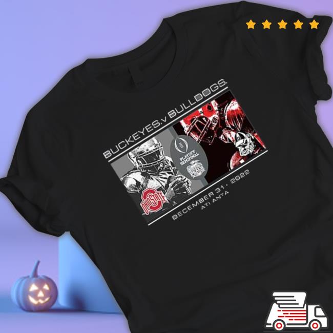 Ohio State Buckeyes Vs Georgia Bulldogs 2022 Playoff Semifinal Peach Bowl Bound 2022 Matchup T-shirt