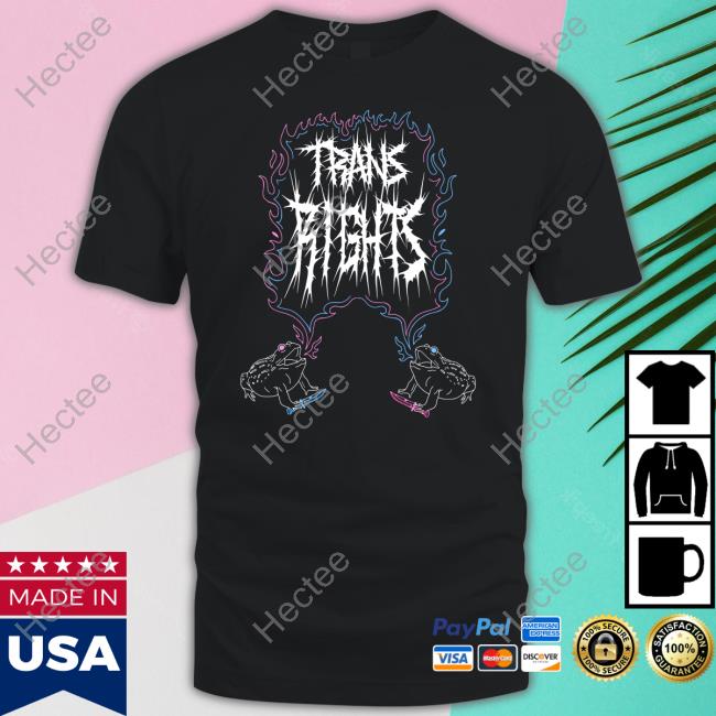 Transfigure Print Toads For Trans Rights Tee Shirt