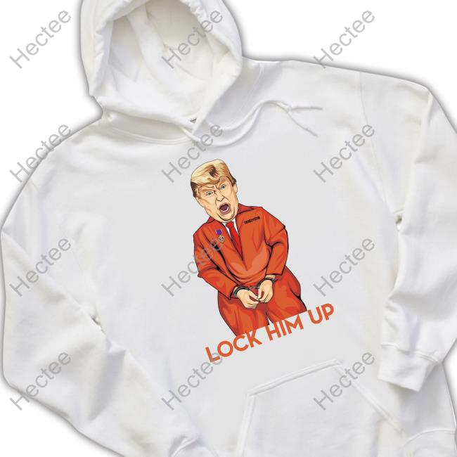 Lock Him Up Orange Jumpsuit Long Sleeve Tee Shirt Donald Trump