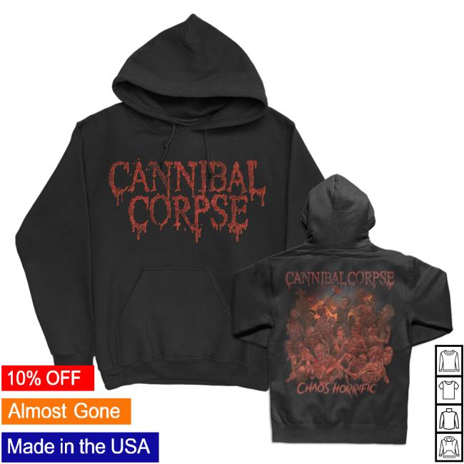 Trending Cannibal Corpse Merch Store Chaos Horrific Cover Pullover Hoodie Sweatshirt (Black) Cannibalcorpse Shop