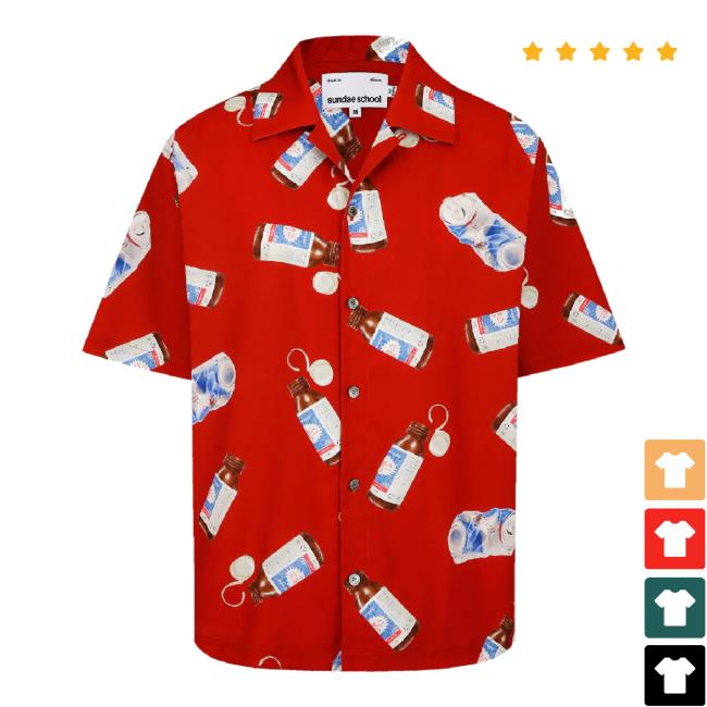 Official Sundae School Merch Store Hype Boy Camp Collar Shirt Sundae School Shop
