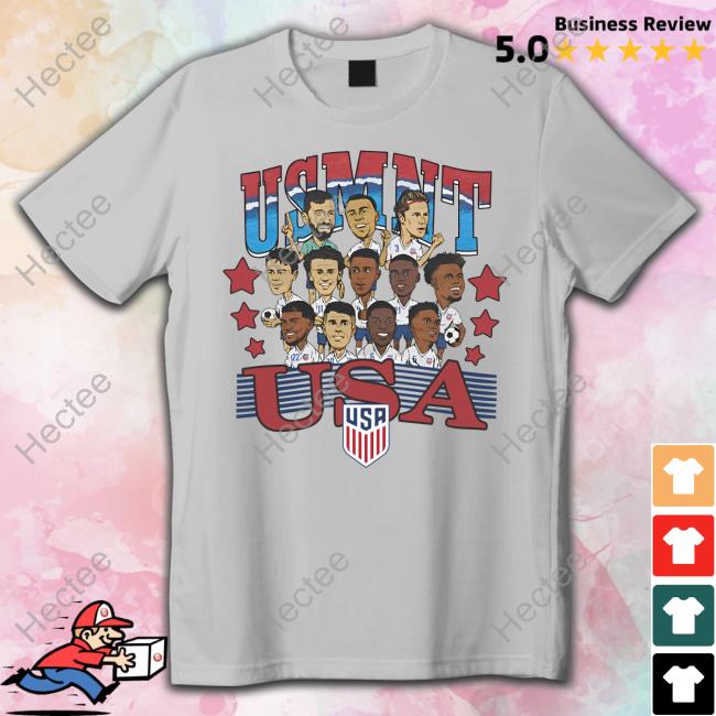 Usa World Cup Usmnt Homage Team Caricatures Shirt