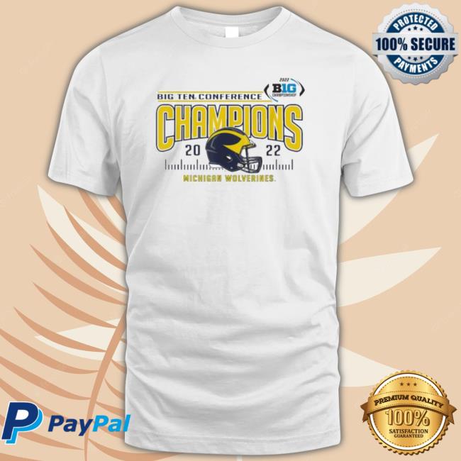 Michigan Wolverines Big Ten Champs 2022 Football Helmet Sweaters