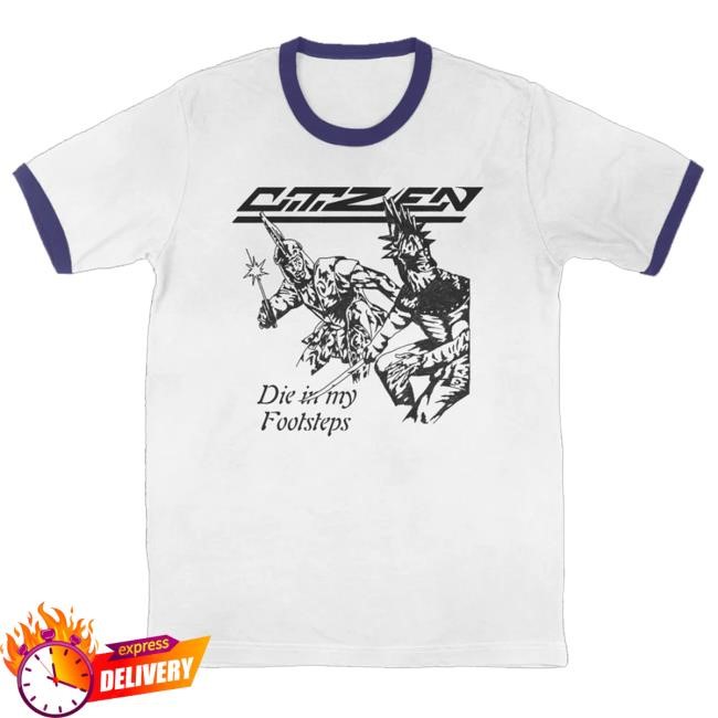 Official The Merch Collective Merch Footsteps Ringer T-Shirt