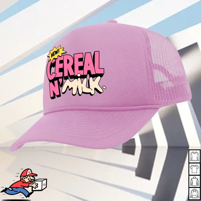 Dunkin' Gear Merch Cereal N’ Milk Embroidered Hat Pink