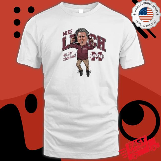 Official Mike Leach Caricature Long Sleeve Shirt Official Mike Leach Caricature Tee Shirt