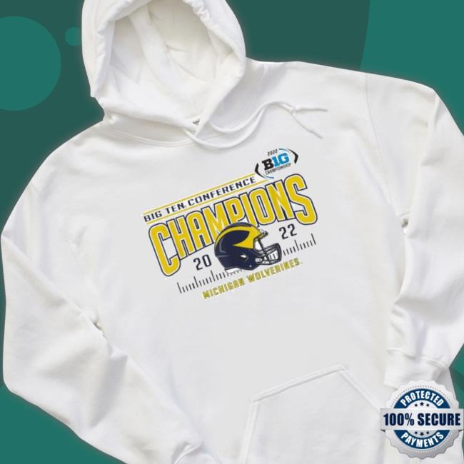 Michigan Wolverines Big Ten Champs 2022 Football Helmet Sweatshirt Michigan Wolverines Big Ten Champs 2022 Football Helmet Long Sleeve Shirt