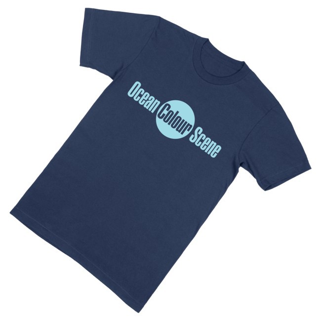 Ocean Colour Scene Merch Store Ocs Logo Light Blue Navy T-Shirt, Hoodie, Tank Top, Sweater And Long Sleeve T-Shirt