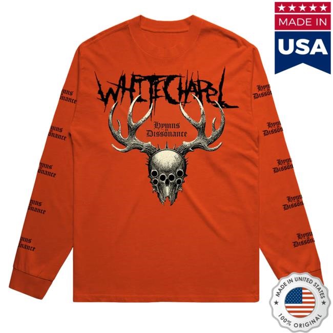 Whitechapel Merch Dissonance Orange Hoodie
