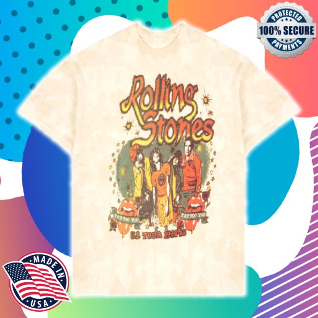 Original Rsno9 Merch '81-'82 Tie Dye Tour Tee Rsno9 Shop
