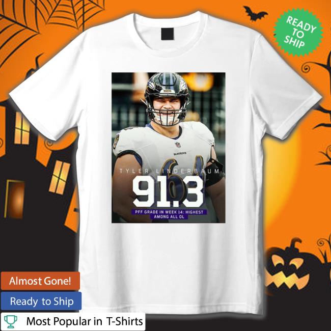 Tyler Linderbaum Is Pff Highest Graded Ol In Week 14 Wall Decor Poster Tee Shirt