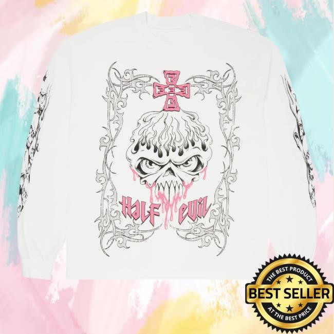 333 Half-Evil Tribal Skull Tee Shirt