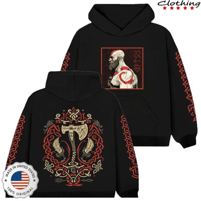 One For All Store Merch God Of War Hoodie From One For All Anime Clothing Store In Egypt Long Sleeve Shirt