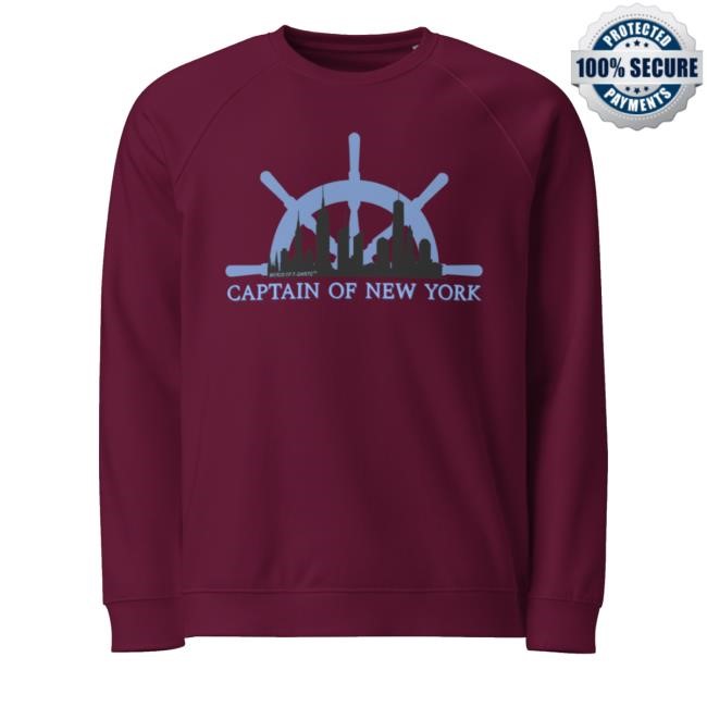 Captain Of New York Hooded Sweatshirt Joshua Block Wearing Captain Of New York Crewneck Sweatshirt Worldoft Shirts