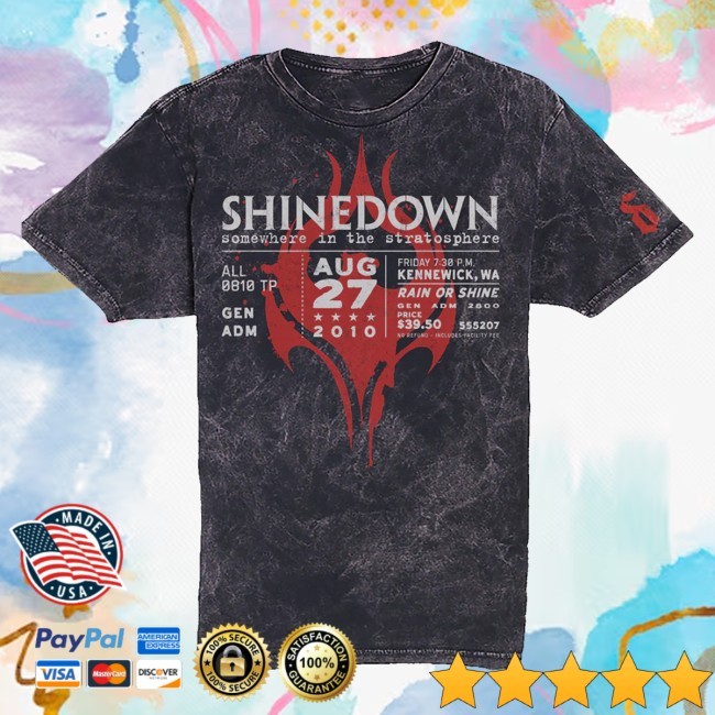 Shinedown Merch Store Somewhere In The Stratosphere Electric Funny Shirt