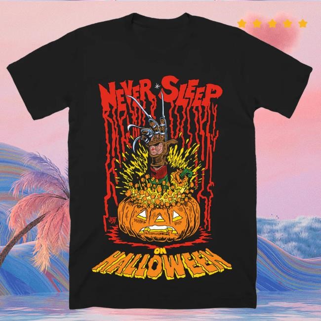 Cavitycolors Never Sleep On Halloween T-Shirt