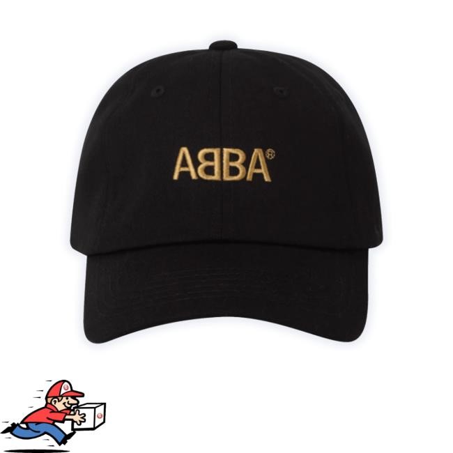 Official Abbathemuseum Store Abba Gold Black Dad new twill cap