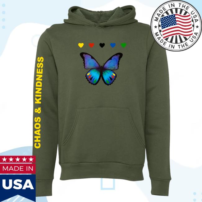 Official Chaos And Kindness Store Moutn Ninja 2 Butterfly Hoody