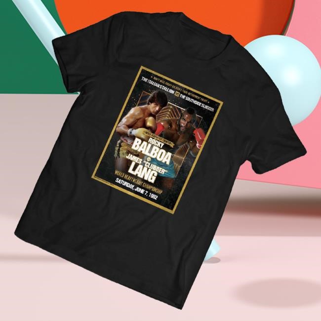 Official Sly Stallone Shop Merch Balboa Vs Lang Poster Tank Top