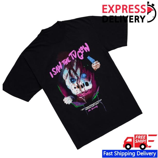 A24 Films Merch Shop I Saw The Tv Glow Puff Print Mr. Sprinkly New Shirt