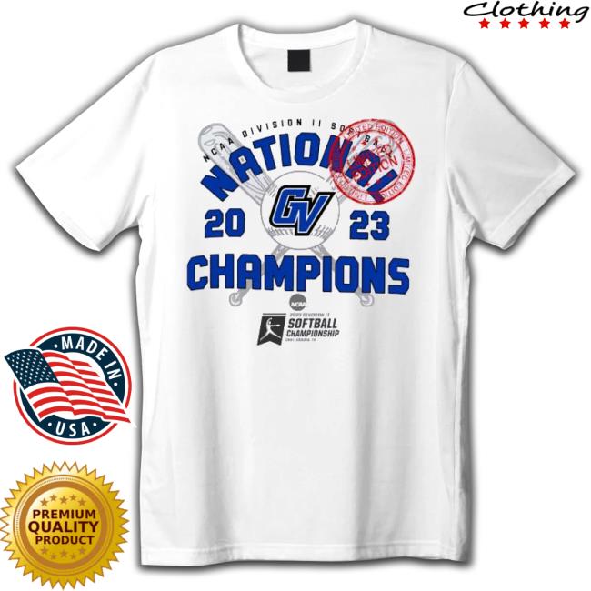 Official Grand Valley 2023 Ncaa Division Ii Softball National Champions Locker Room Shirt