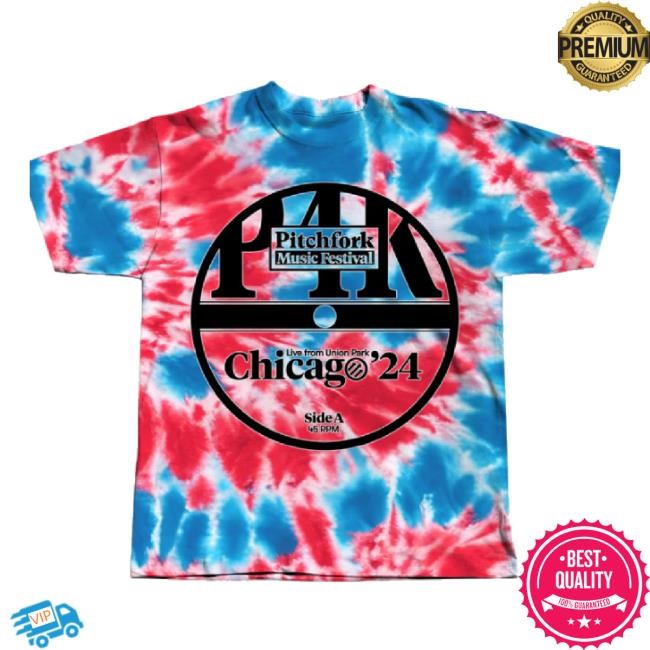 Trending 2024 Tie Dye Sweatshirt Pitchfork Music Festival Shop Merch Store