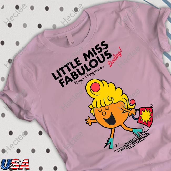 Amanda Holden Wearing Little Miss Fabulous Roger Hargreaves Darling Shirt