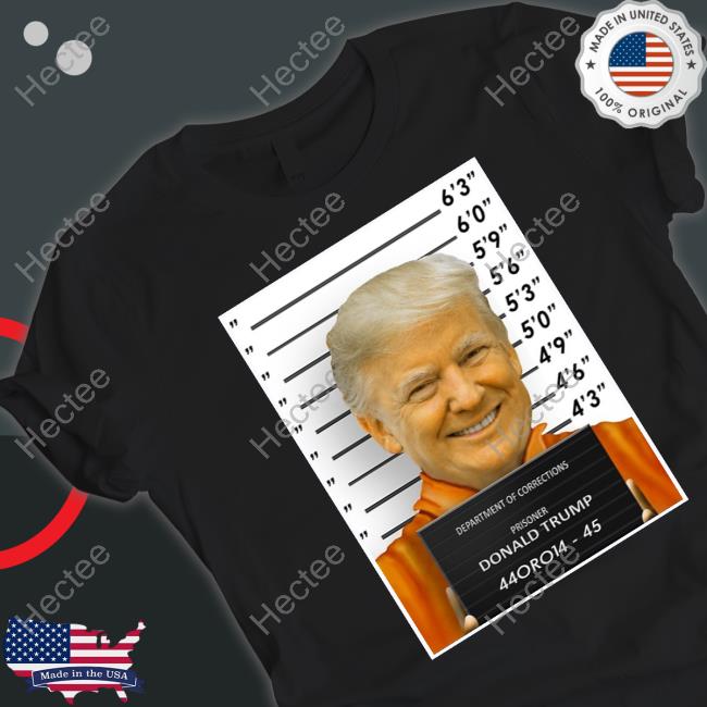 1Mzerocool Department Of Corrections Prisoner Donald Trump 44Oro14 45 T Shirt