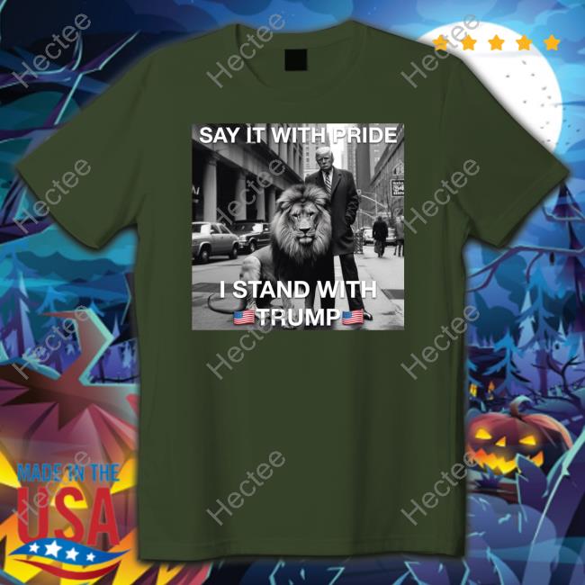 Say It With Pride I Stand With Trump Hoodie