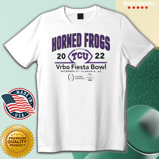 Horned Frogs 2022 Tcu Vrbo Fiesta Bowl Playoff Long Sleeve Shirt Horned Frogs 2022 Tcu Vrbo Fiesta Bowl Playoff Tee Shirt